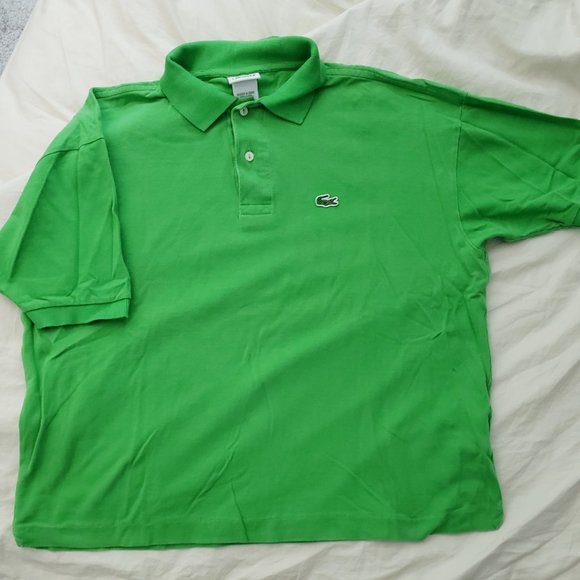 Lacoste France Men's EU 7/US XXL S/S Green 2 Button Pique Polo - Picture 4 of 7